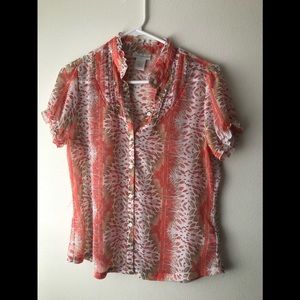 Worthington pattern blouse size 8
